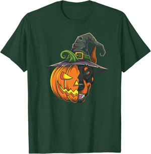 Doberman Pinscher Jack O Lantern Halloween Kids T-Shirt - T-Shirt | Forest