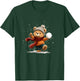 Joli Ours en Peluche avec Chapeau d'hiver et châle pour batailles de Boules de Neige Manche Longue T-Shirt - T-Shirt | Forest