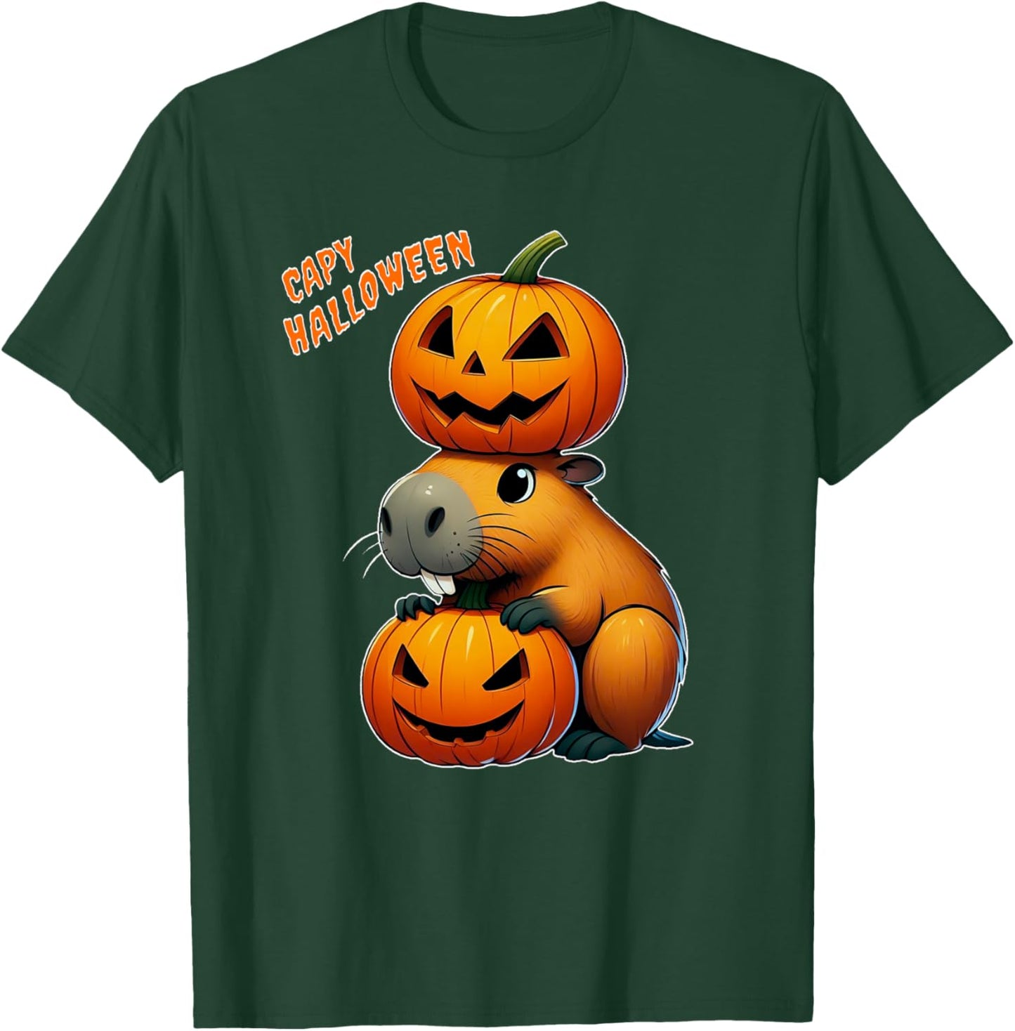 Capy Halloween T-Shirt - T-Shirt | Forest