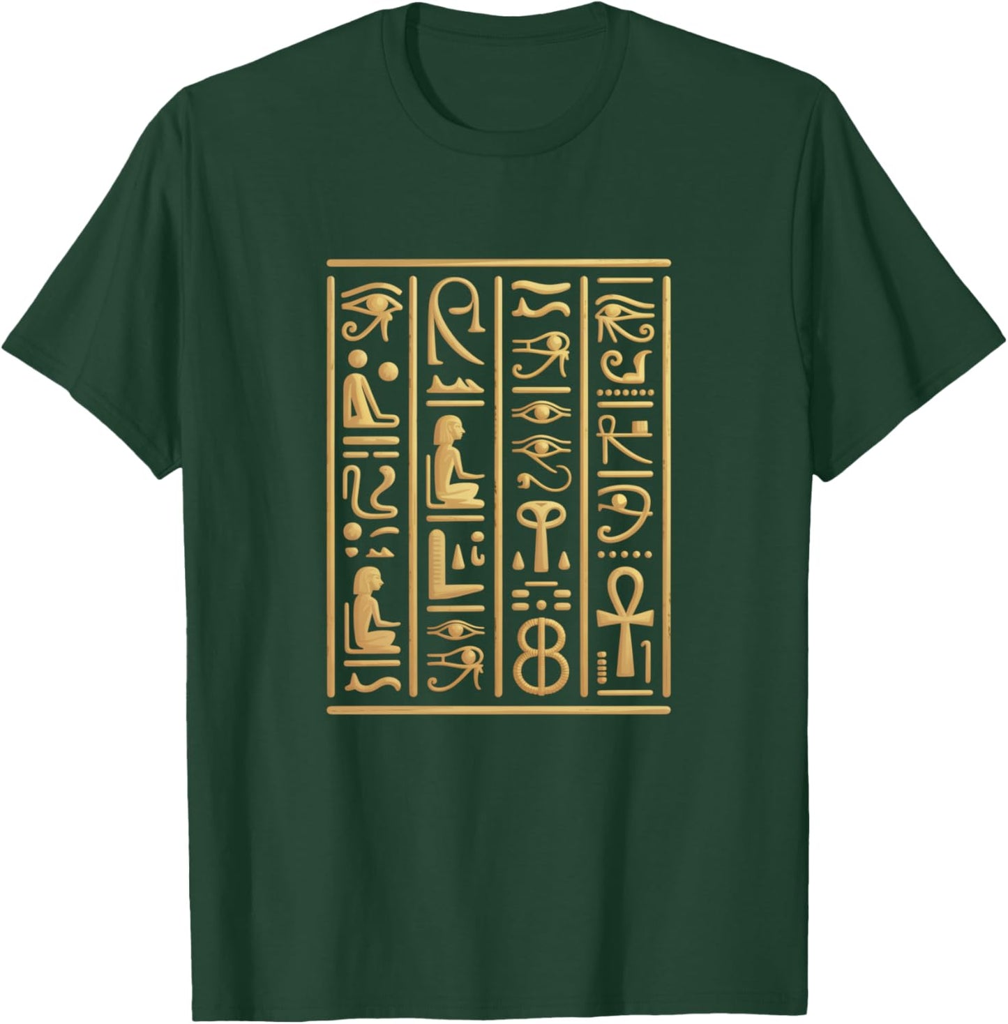 Egyptian Hieroglyphics I Egyptian Gods Archeology T-Shirt - T-Shirt | Forest