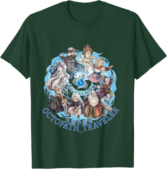 OCTOPATH Traveler: COTC - 5.5th Anniversary Manche Longue T-Shirt - T-Shirt | Forest