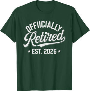 Vintage Retired 2026 Retro Retirement Men Women Humor T-Shirt - T-Shirt | Forest