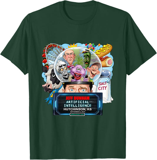 Jeff Dunham Hutchinson, KS (2025) T-Shirt - T-Shirt | Forest