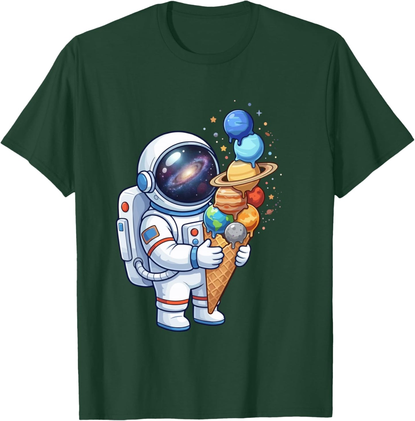 Astronaute Costume Espace Astronomie Planètes Manche Longue T-Shirt - T-Shirt | Forest