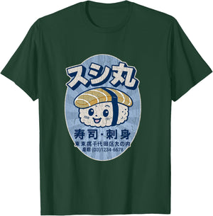 Little Sushi – Tokyo, Japon (Aspect Vieilli Vintage) Manche Longue T-Shirt - T-Shirt | Forest
