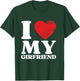 I Love My Girlfriend I Heart My GF Valentine's Day Shirt T-Shirt - T-Shirt | Forest