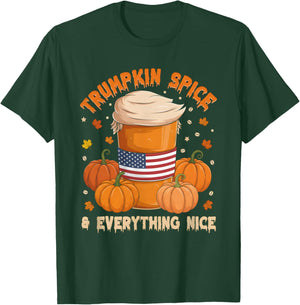 Trumpkin Spice Thanksgiving Pumpkin Coffee Everything Nice T-Shirt - T-Shirt | Forest
