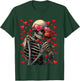 Glasses Skeleton with Heart Pink Gothic Valentine's Day Gothic T-Shirt - T-Shirt | Forest