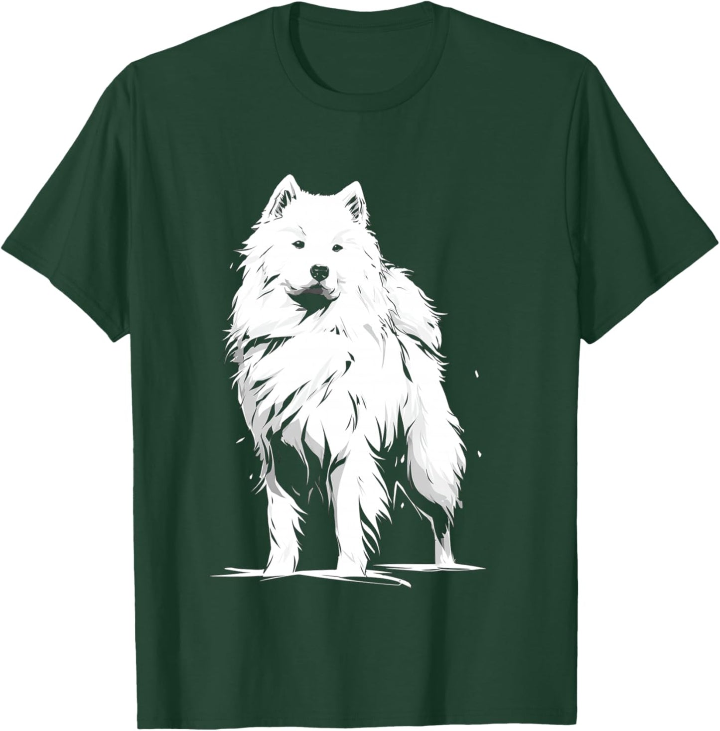 Motif Chien samoyède Manche Longue T-Shirt - T-Shirt | Forest
