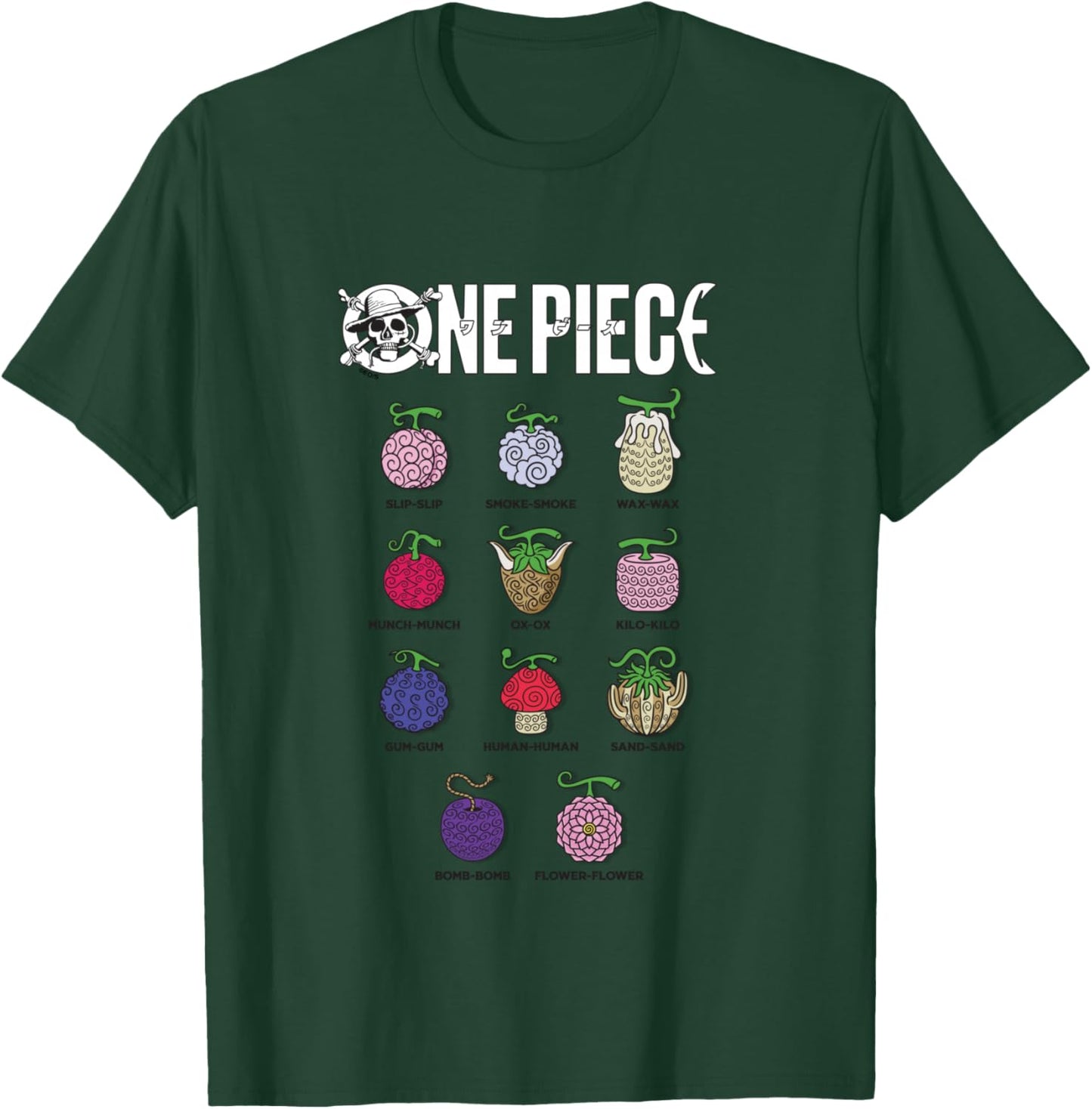 One Piece Devil Fruits Shirt T-Shirt - T-Shirt | Forest