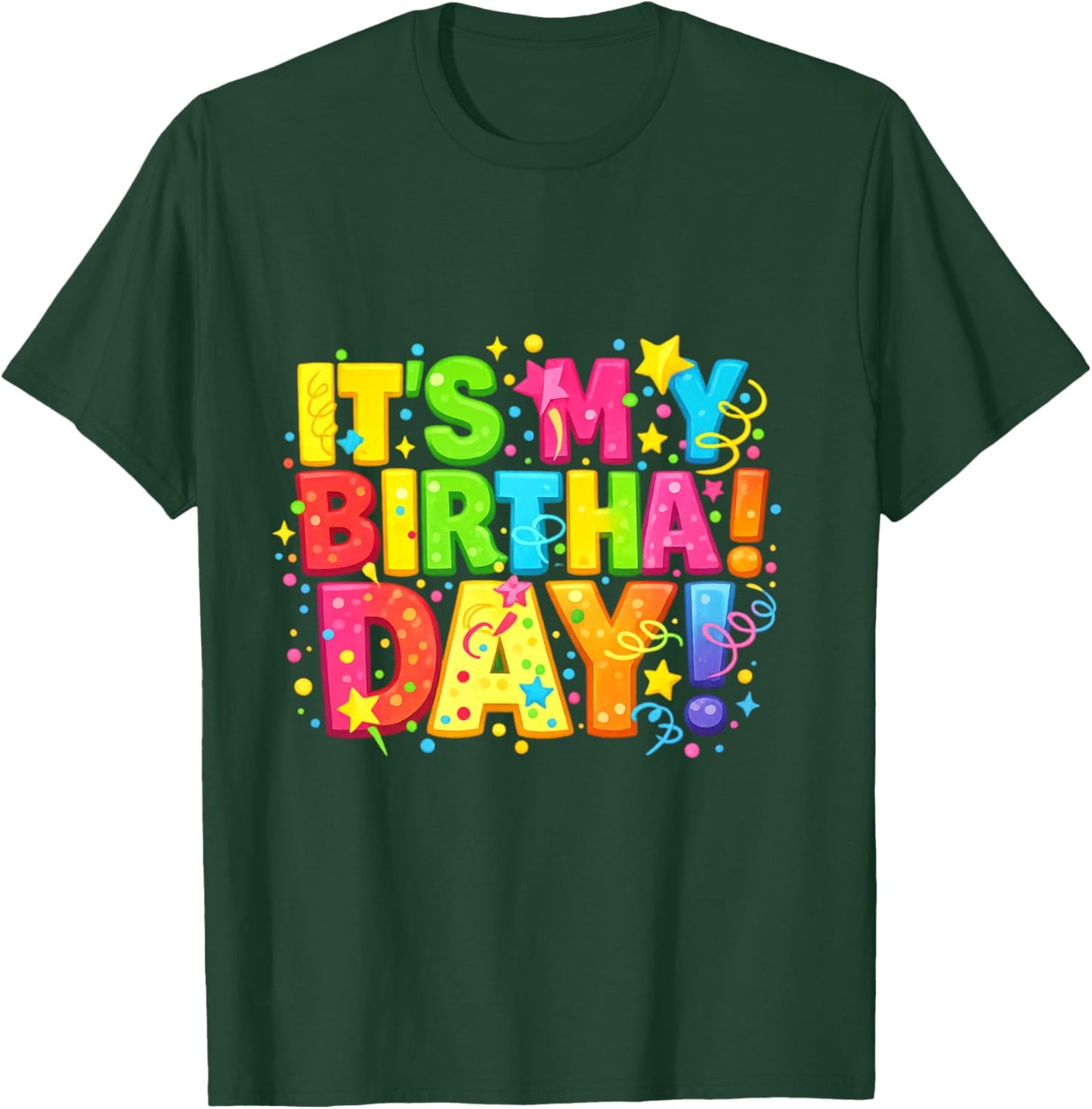 Happy Birthday für Männer, Frauen, Jungen, Mädchen, Kinder Langarmshirt T-Shirt - T-Shirt | Forest