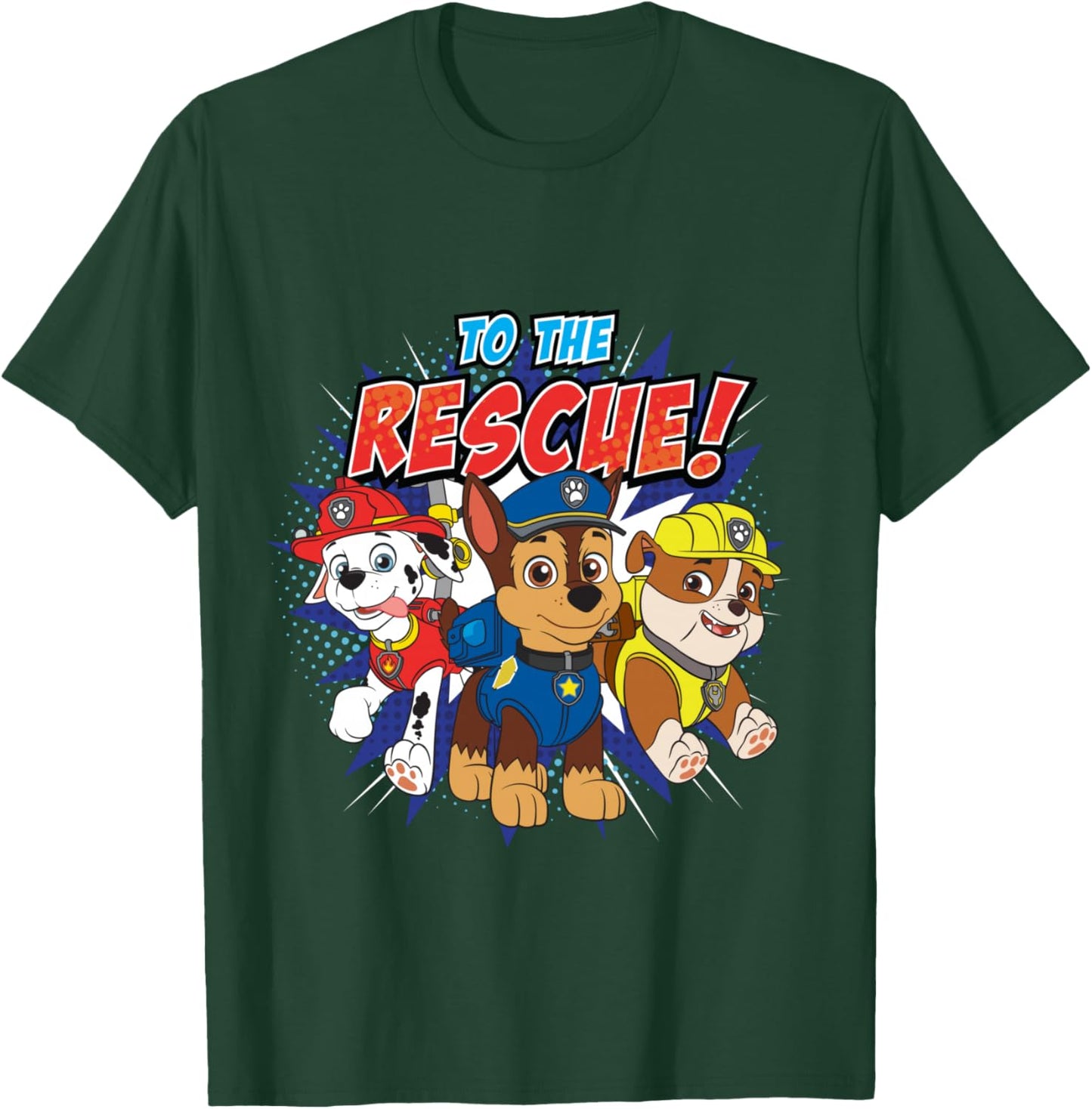 Pat' Patrouille à la rescousse Trois Personnages Manche Longue T-Shirt - T-Shirt | Forest