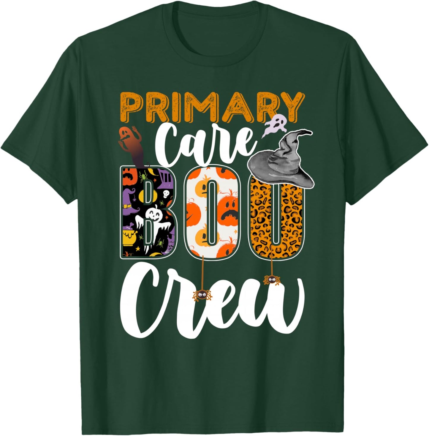 Primary Care Boo Crew Halloween Match Physician T-Shirt - T-Shirt | Forest