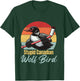 Stupid Canadian Wolf Bird Vintage Hockey Loon Meme T-Shirt - T-Shirt | Forest