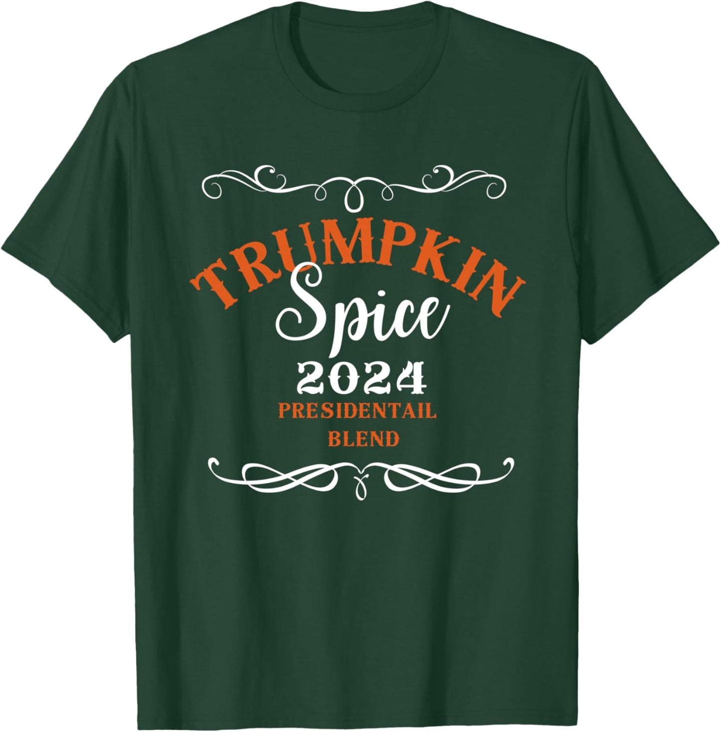 Funny Trumpkin Spice Trump 2024 Halloween Thanksgiving T-Shirt - T-Shirt | Forest