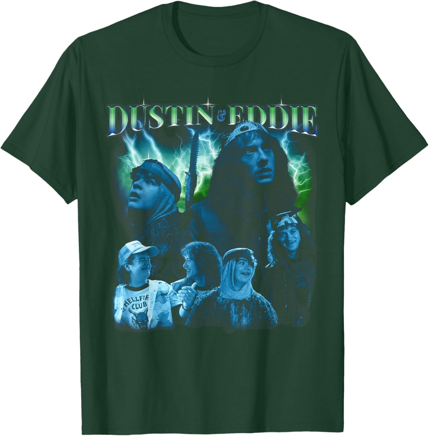 Stranger Things Dustin & Eddie Heartthrob Officially License T-Shirt - T-Shirt | Forest