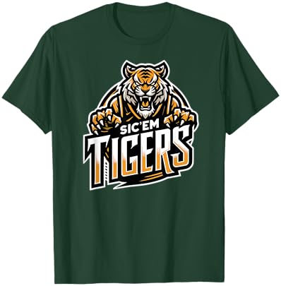 Trinity Love Clothing Co. Broken Arrow Sic'em Tigers T-Shirt - T-Shirt | Forest