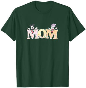 Disney Mom Mickey & Minnie Pastel Letters Family Disney Trip T-Shirt - T-Shirt | Forest