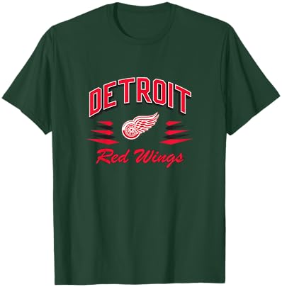 Detroit Red Wings Retro Diamond Gray Officially Licensed T-Shirt - T-Shirt | Forest