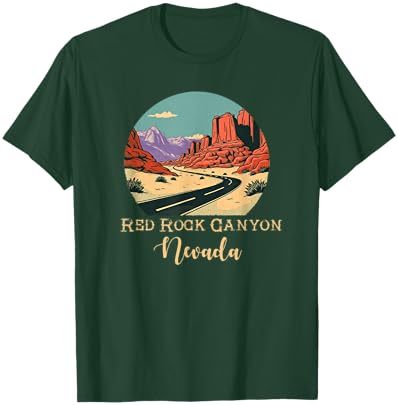 Red Rock Canyon Mountain Springs Nevada Souvenir Men Women T-Shirt - T-Shirt | Forest