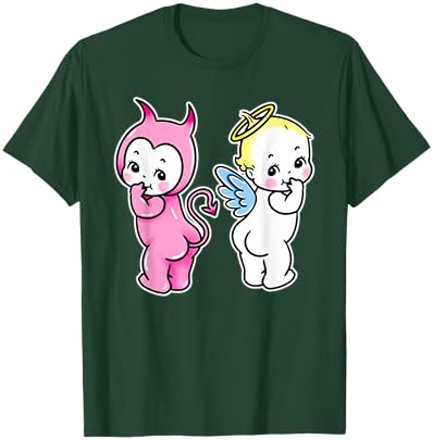 Kewpie Baby Angel Devil Cherubs T-Shirt - T-Shirt | Forest