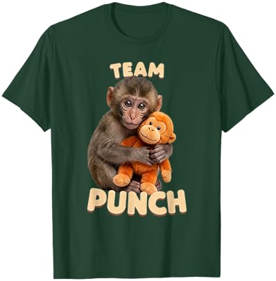 Adorable Cute Baby Monkey Men Women Kids Team Punch T-Shirt - T-Shirt | Forest