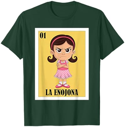 Funny Mexican Angry Girl Design - La Enojona T-Shirt - T-Shirt | Forest