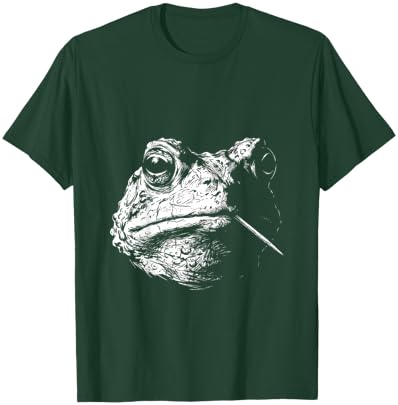 Frog with Toothpick Funny Toad Thug Gangster Meme T-Shirt - T-Shirt | Forest