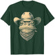 Vintage Frog Wearing Cowboy Hat Bandana Retro Western T-Shirt - T-Shirt | Forest