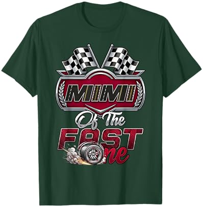 Pit Crew Grandma Mimi of The Fast One First Birthday T-Shirt - T-Shirt | Forest