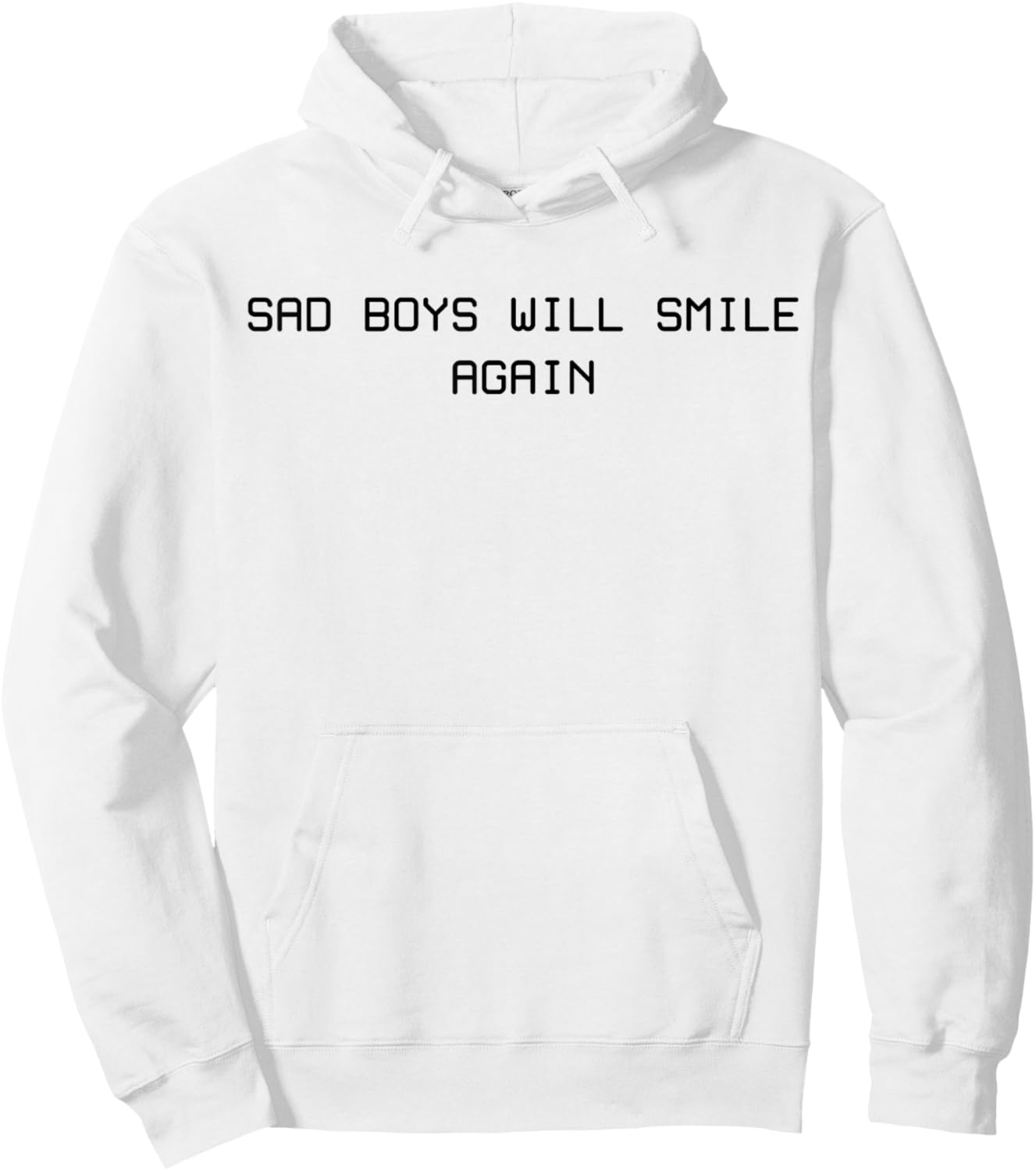 Sad Boys Will Smile Again Hoodie - Hoodie | White