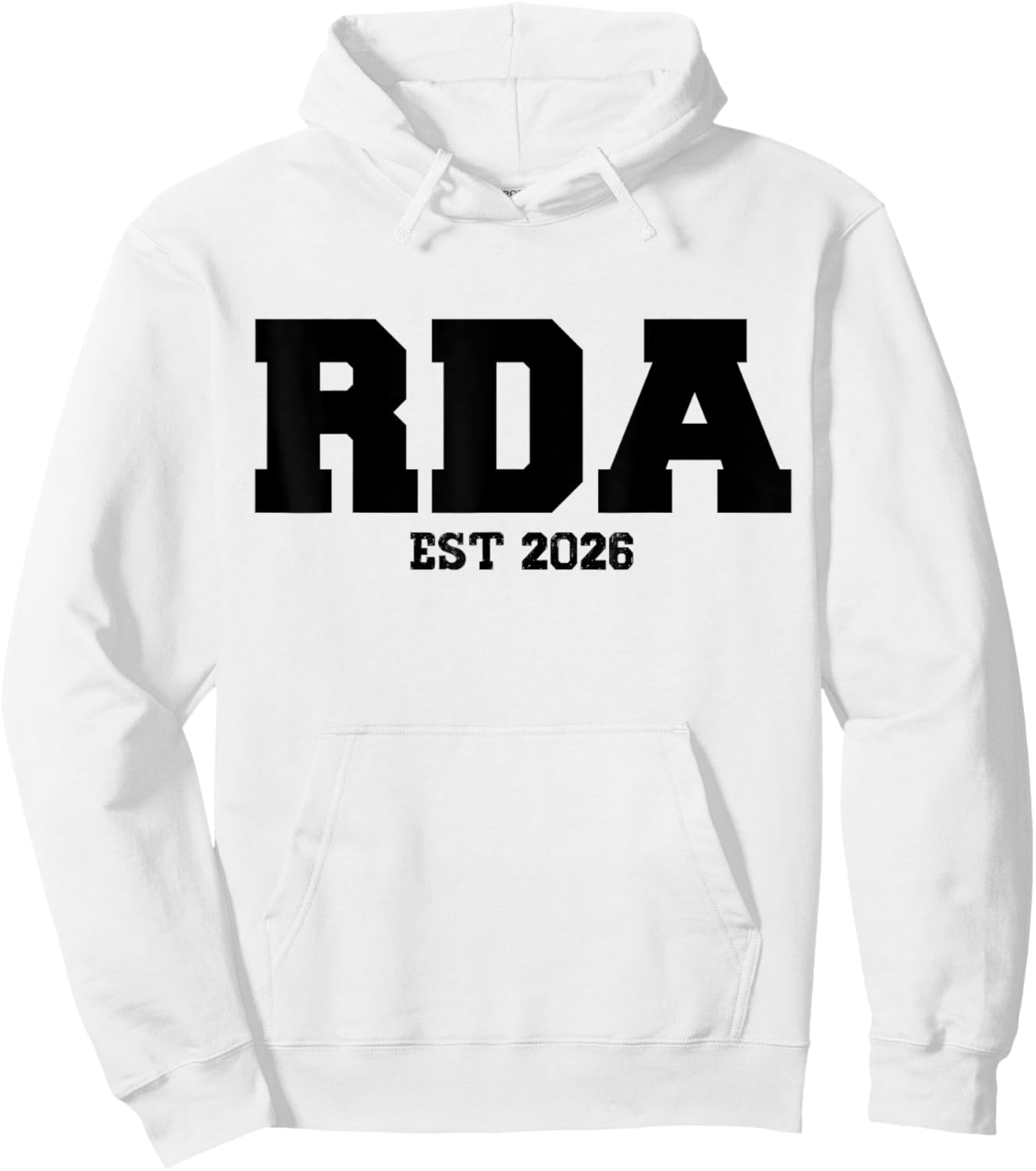 RDA Est. 2026 Registered Dental Assistant Student Graduation Hoodie - Hoodie | White