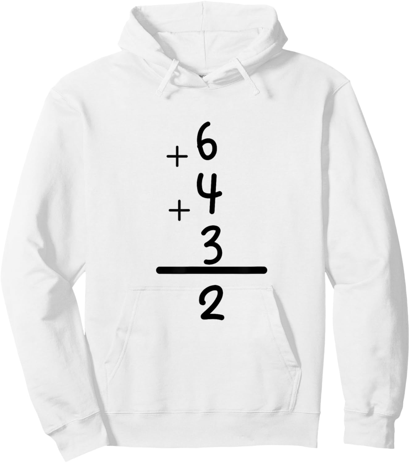 Hit It Out of the Park with Our 6+4+3=2 Baseball Double Play Hoodie - Hoodie | White