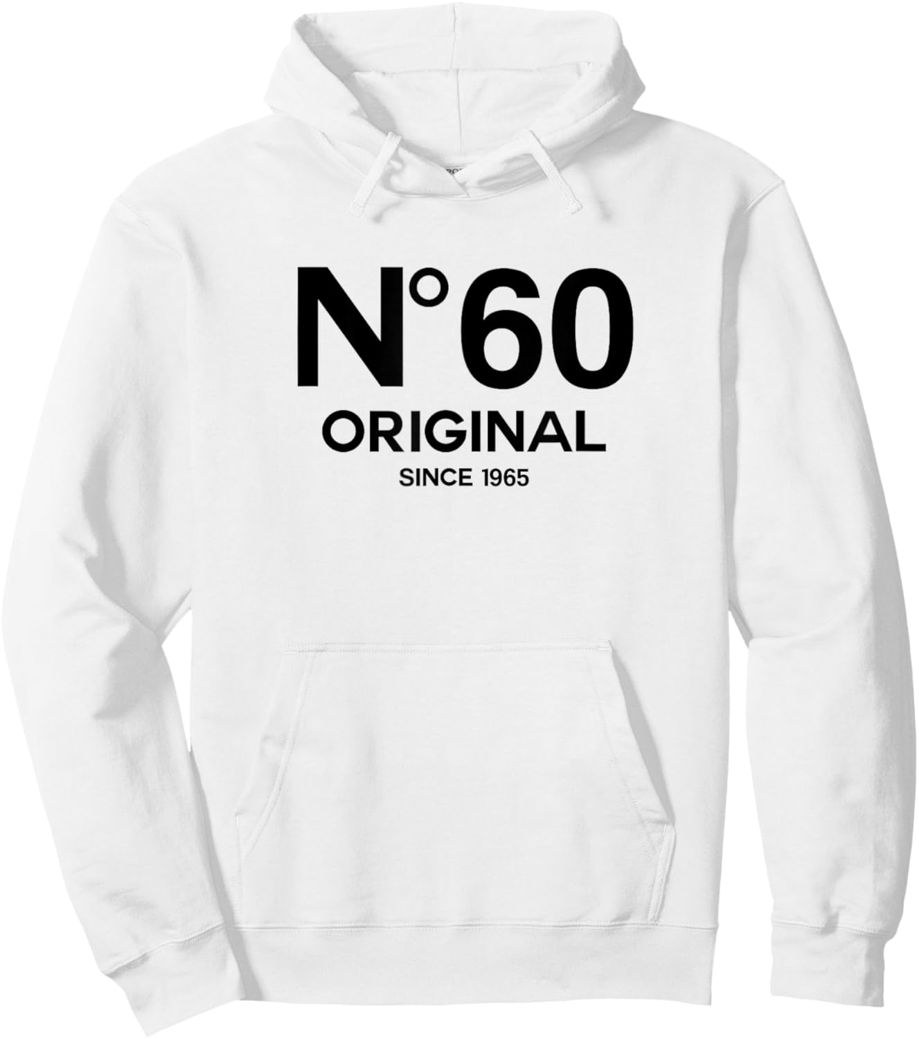 No 60 Original 60th Birthday Born in 1965 Fiftieth Retro Hoodie - Hoodie | White