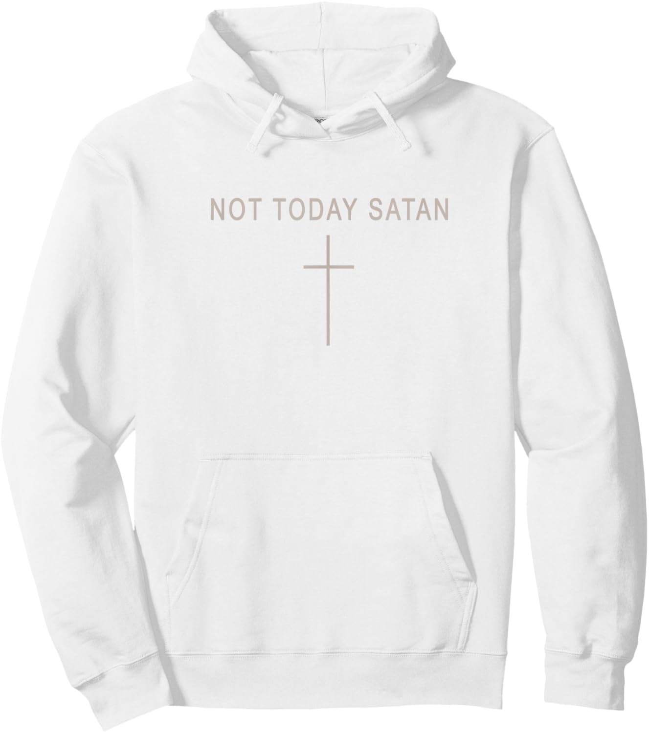 Teen Girl Not Today Satan Christian Minimalist Toddler God Hoodie - Hoodie | White
