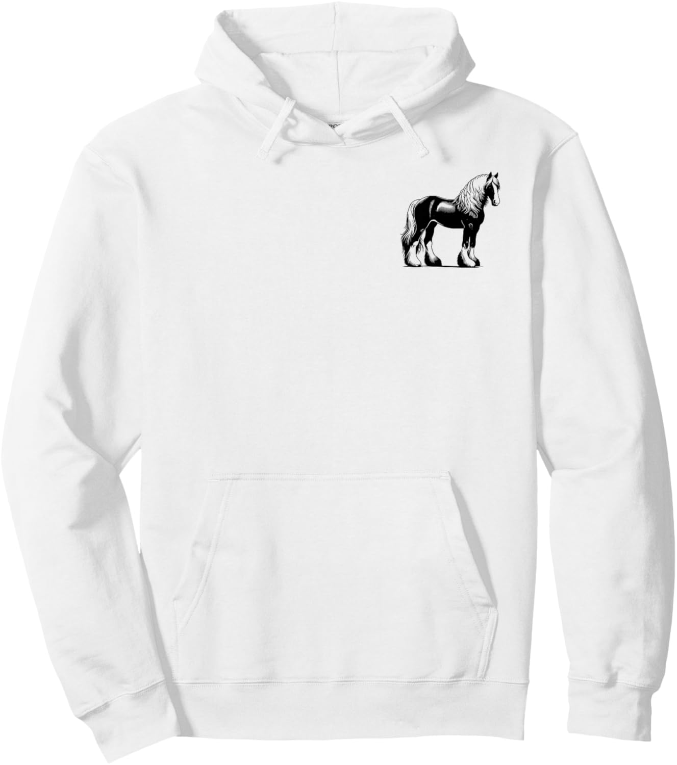 Horse Dad Mom Lover - Monochromatic Haflinger Horse Hoodie - Hoodie | White