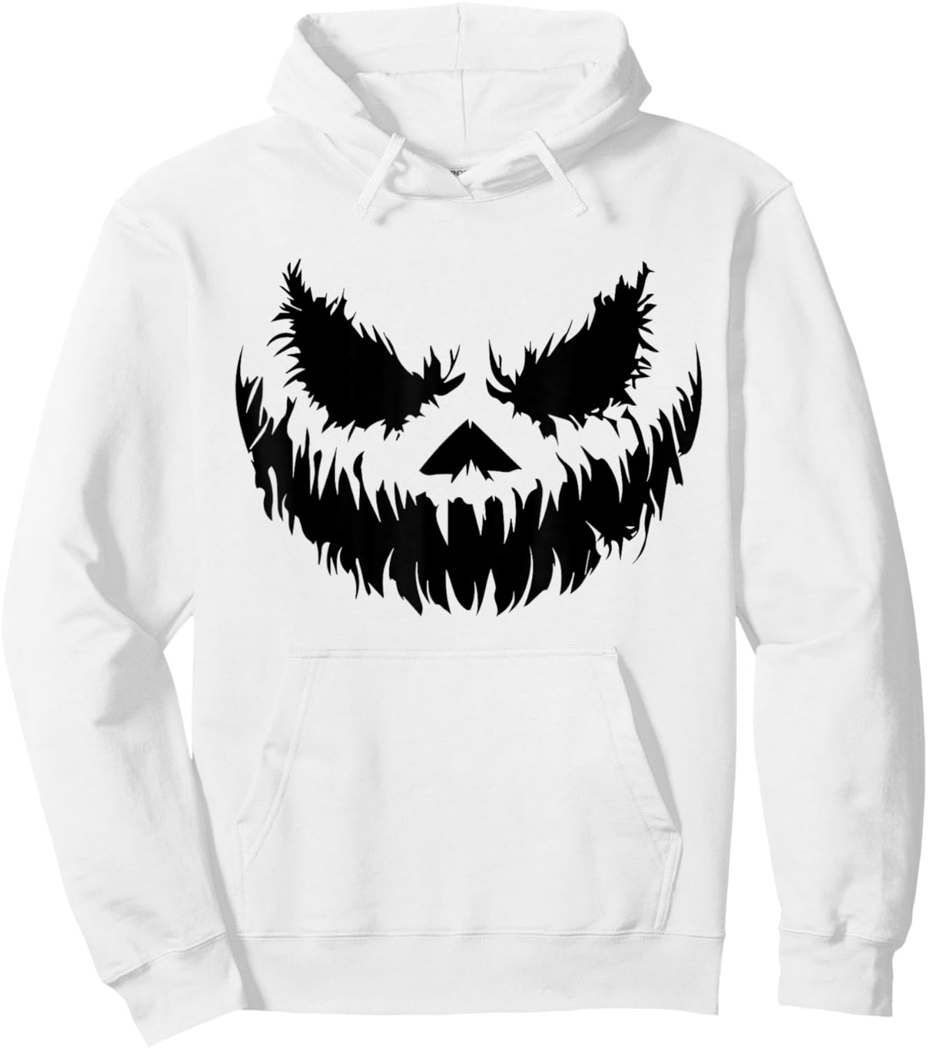 Spooky Halloween Pumpkin Jack o Latern Smile Hoodie - Hoodie | White
