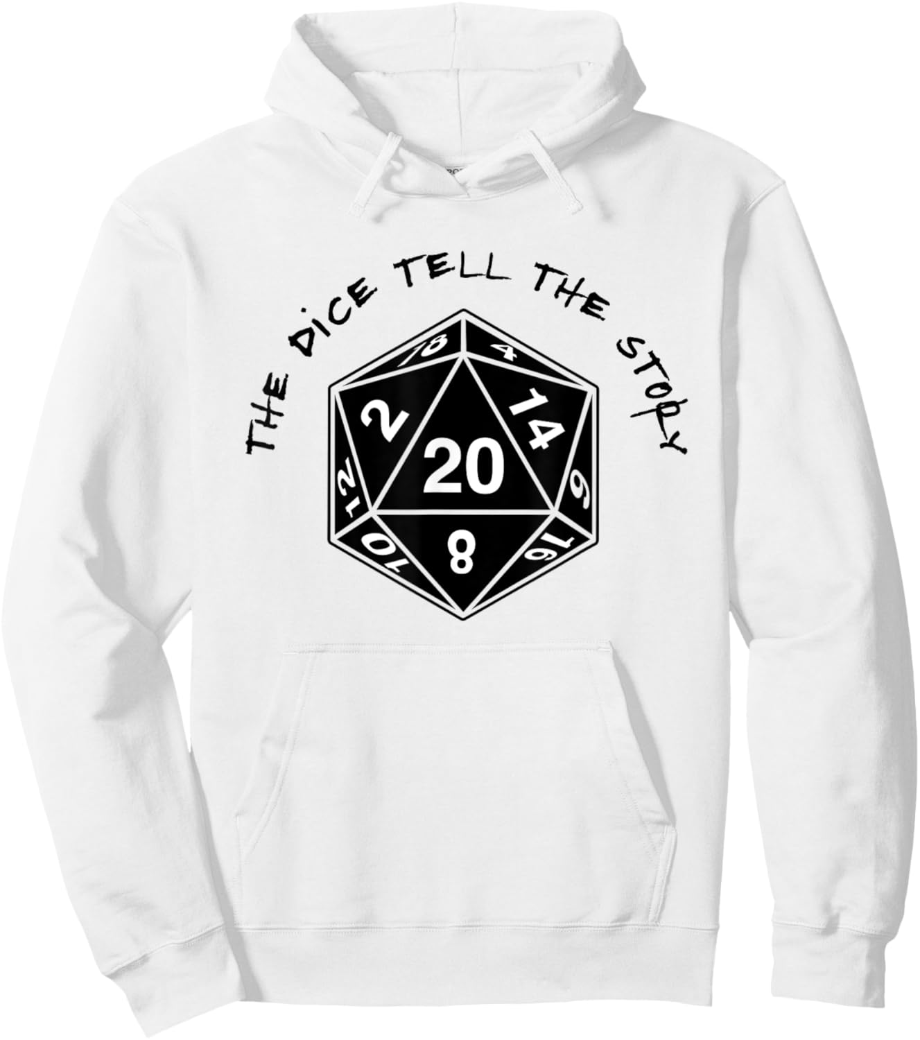 In This Game The Dice Tell The Story Hoodie - Hoodie | White