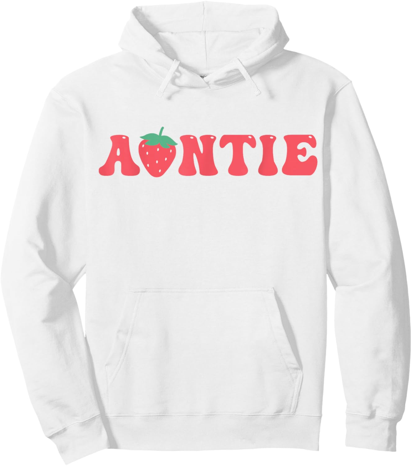 Auntie Of The Berry First Birthday Strawberry Matching Lover Hoodie - Hoodie | White