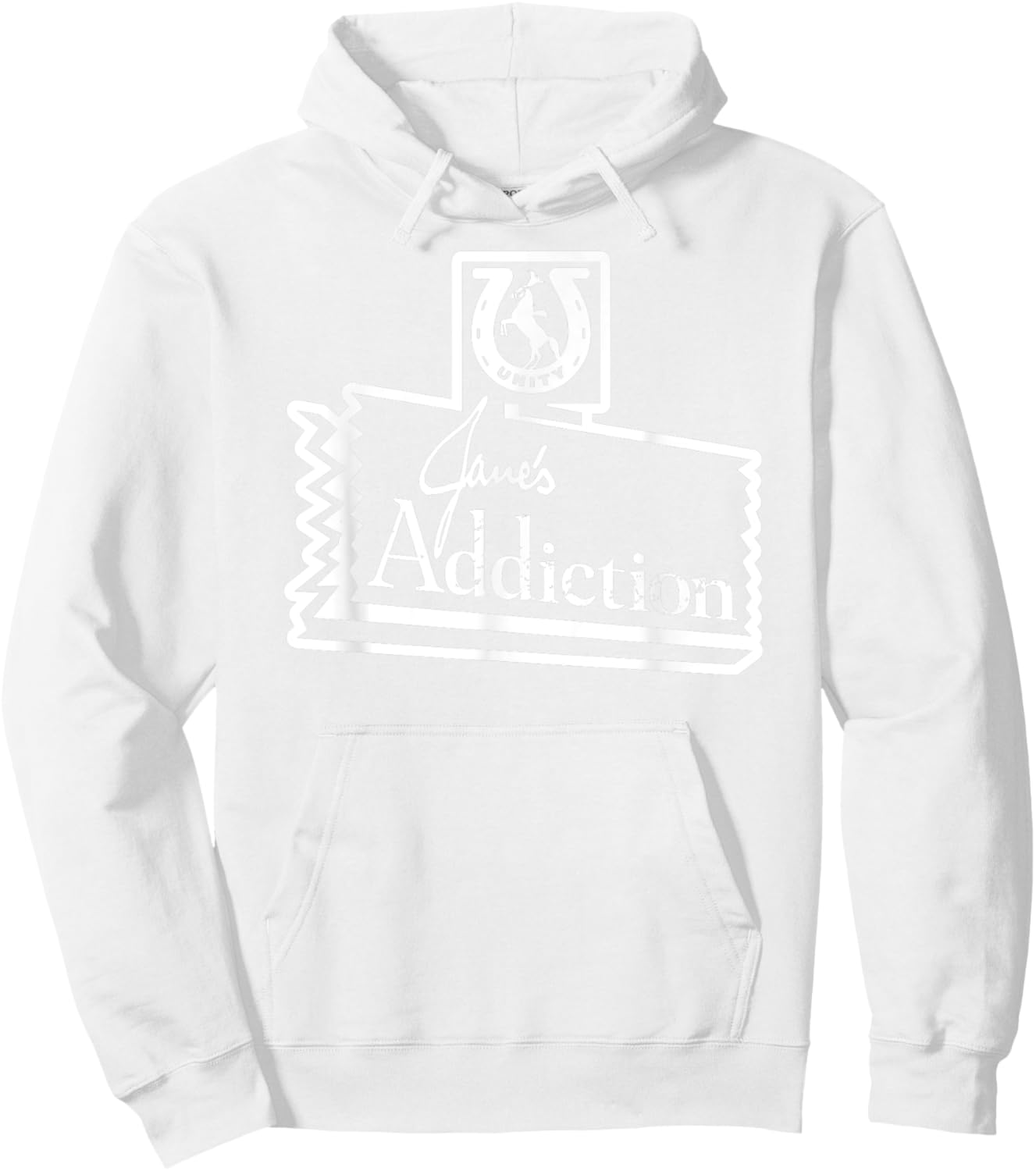 Jane’s Addiction – Horse Logo In Baby Blue Hoodie - Hoodie | White