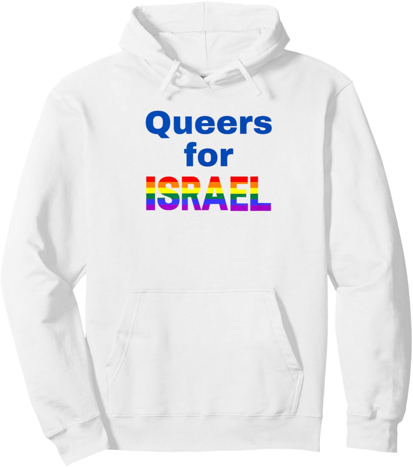 Queers for Israel Hoodie - Hoodie | White