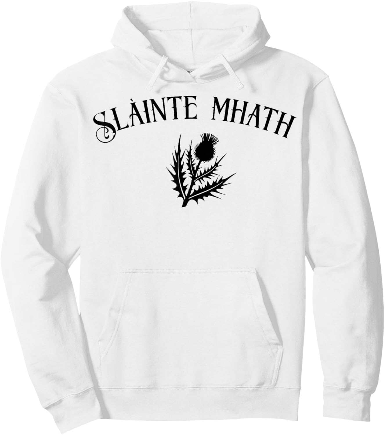 Slàinte mhath Scottish Thistle emblem Scotland pride cheers Hoodie - Hoodie | White