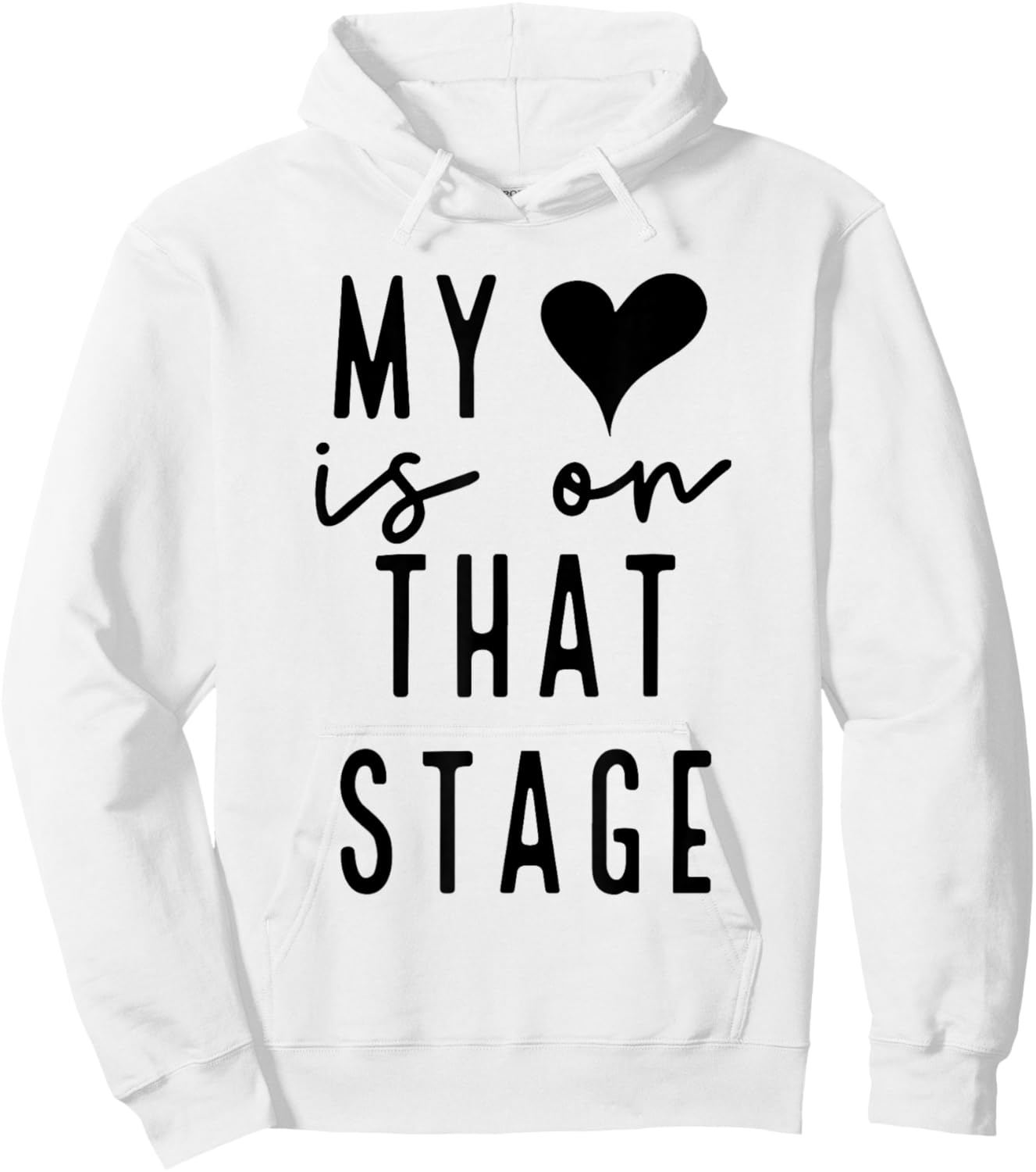 Dance Mom Retro My Heart Is On That Stage Dance Recital Hoodie - Hoodie | White