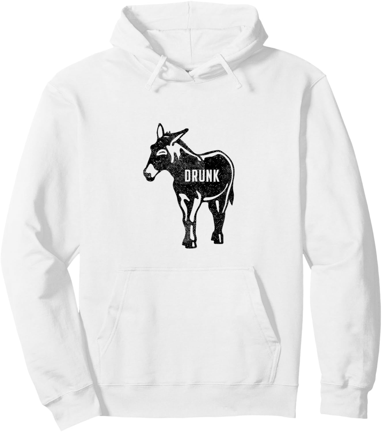 Drunk Ass - Funny Hoodie - Hoodie | White