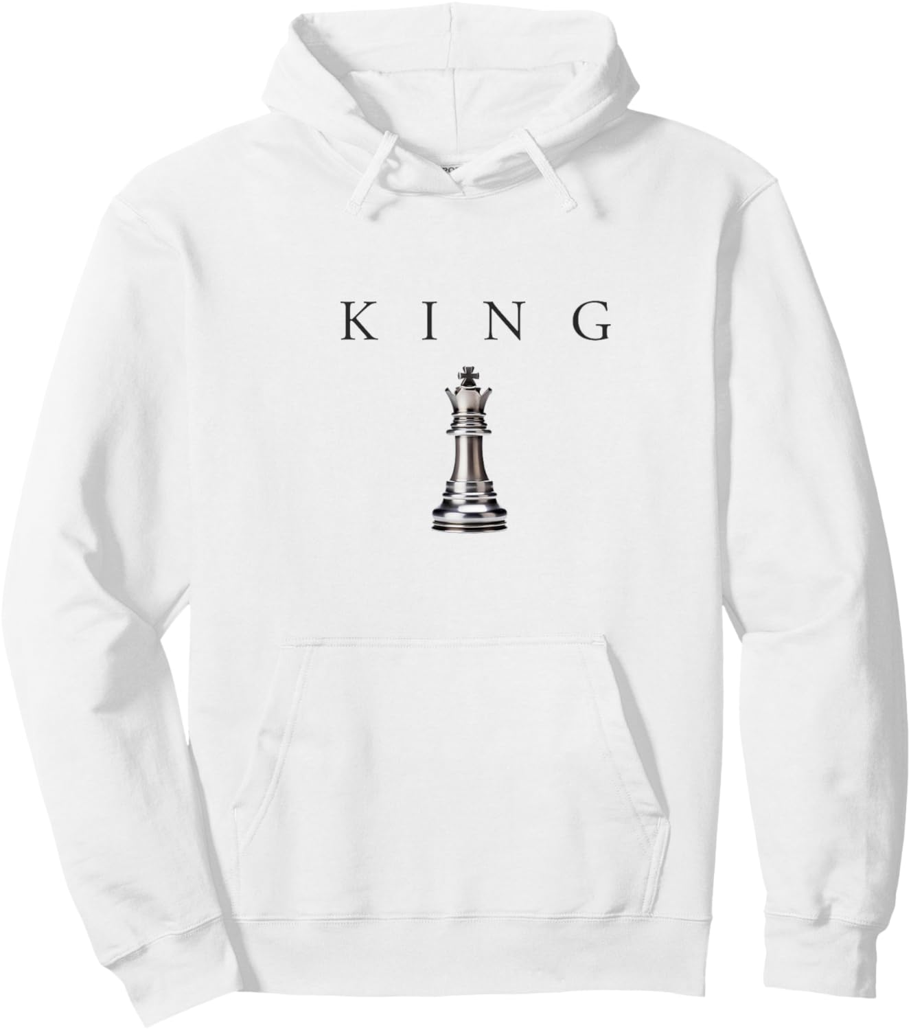 King Chess Status Royal Gamer Kings Streetwear Hoodie - Hoodie | White