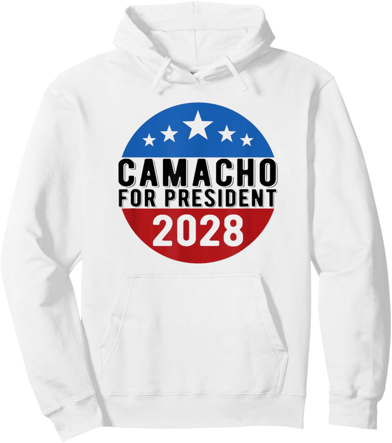 Camacho for President 2028 USA Funny Hoodie - Hoodie | White