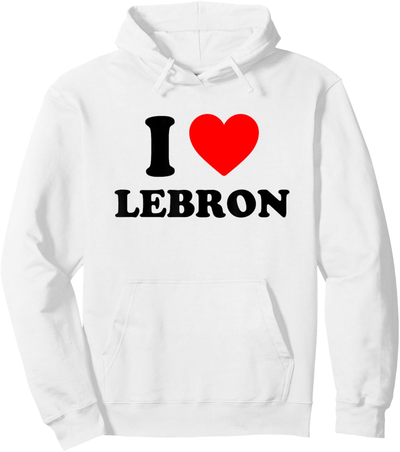 I Love Lebron I Heart Lebron Hoodie - Hoodie | White