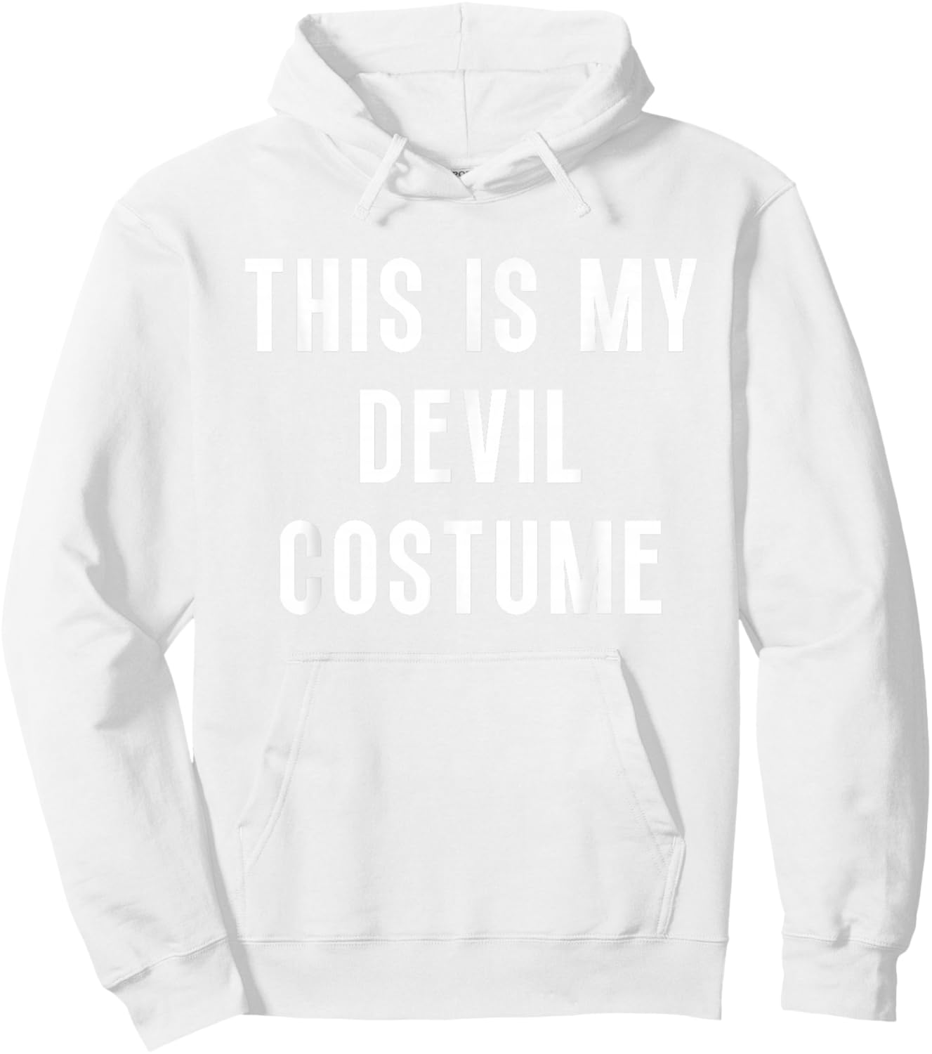 This Is My Devil Costume Halloween Funny Lazy Kids Adult Hoodie - Hoodie | White