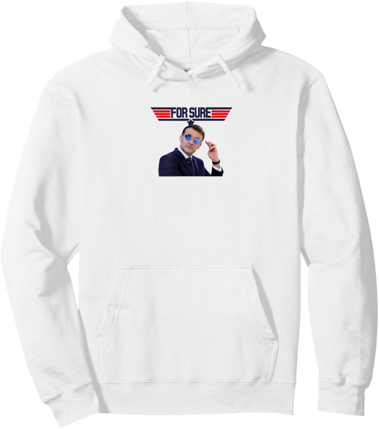 Macron, C'est Sure Hoodie - Hoodie | White