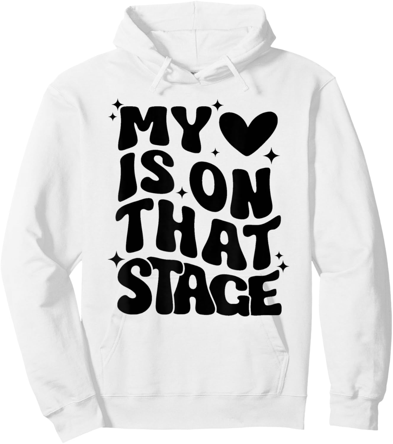 Dance Mom Retro My Heart Is On That Stage Dance Recital Hoodie - Hoodie | White